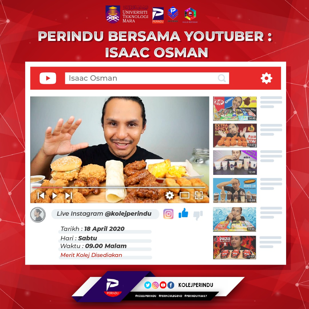 Perindu Bersama Youtuber : Isaac Osman