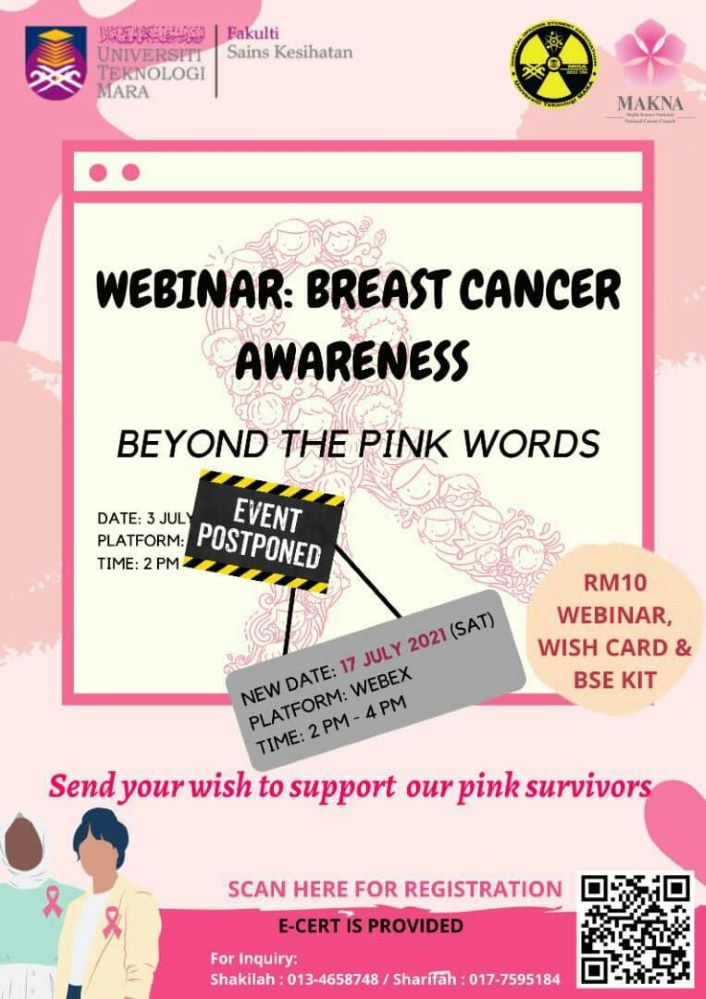 Breast Cancer Awareness: Beyond the Pink Words 2021 – UiTM News Hub