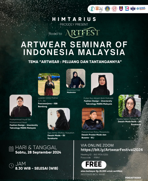 Seminar Antarabangsa Pelajar Fesyen Malaysia-Indonesia: “Artwear: Opportunities and Challenges”