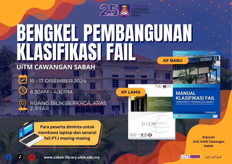 Bengkel Pembangunan Klasifikasi Fail, UiTM  Cawangan Sabah