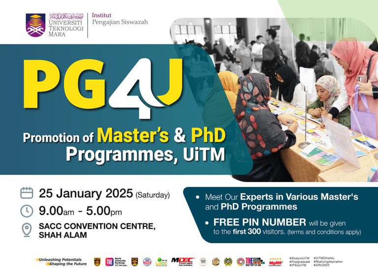 PG4U 2025: UiTM Postgraduate Fair Attracts 200 Visitors, Generates 160 Applications