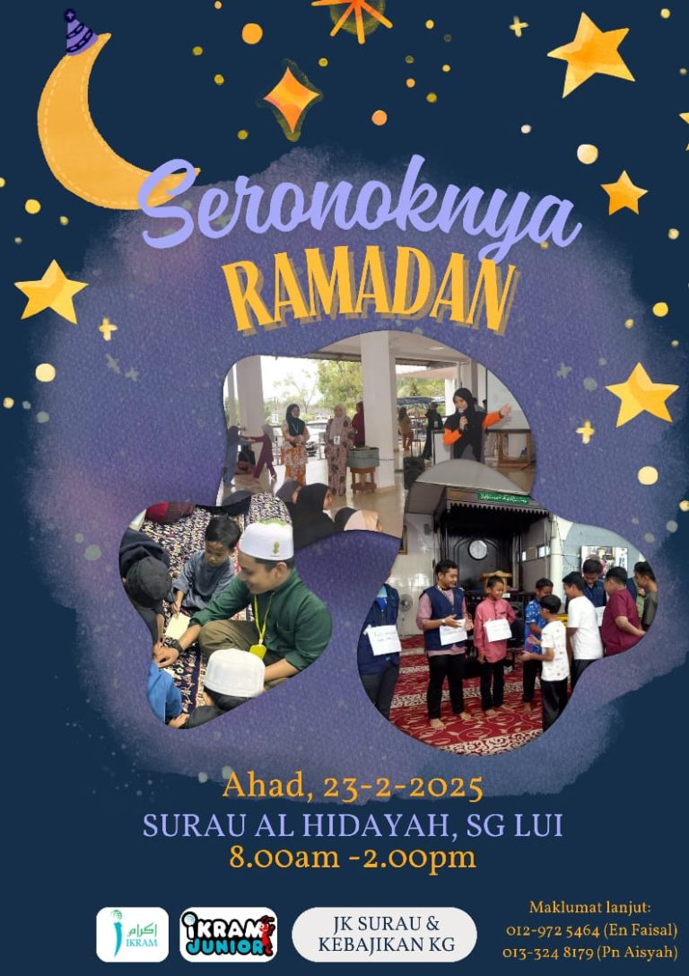 Program “Seronoknya Ramadan” UiTM Raub Pupuk Nilai Islam dan Kreativiti Kanak-Kanak